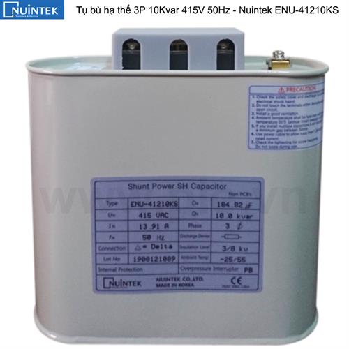Tụ bù dầu NUINTEK 3P 10KVAr 415V ( ENU-41210KS )